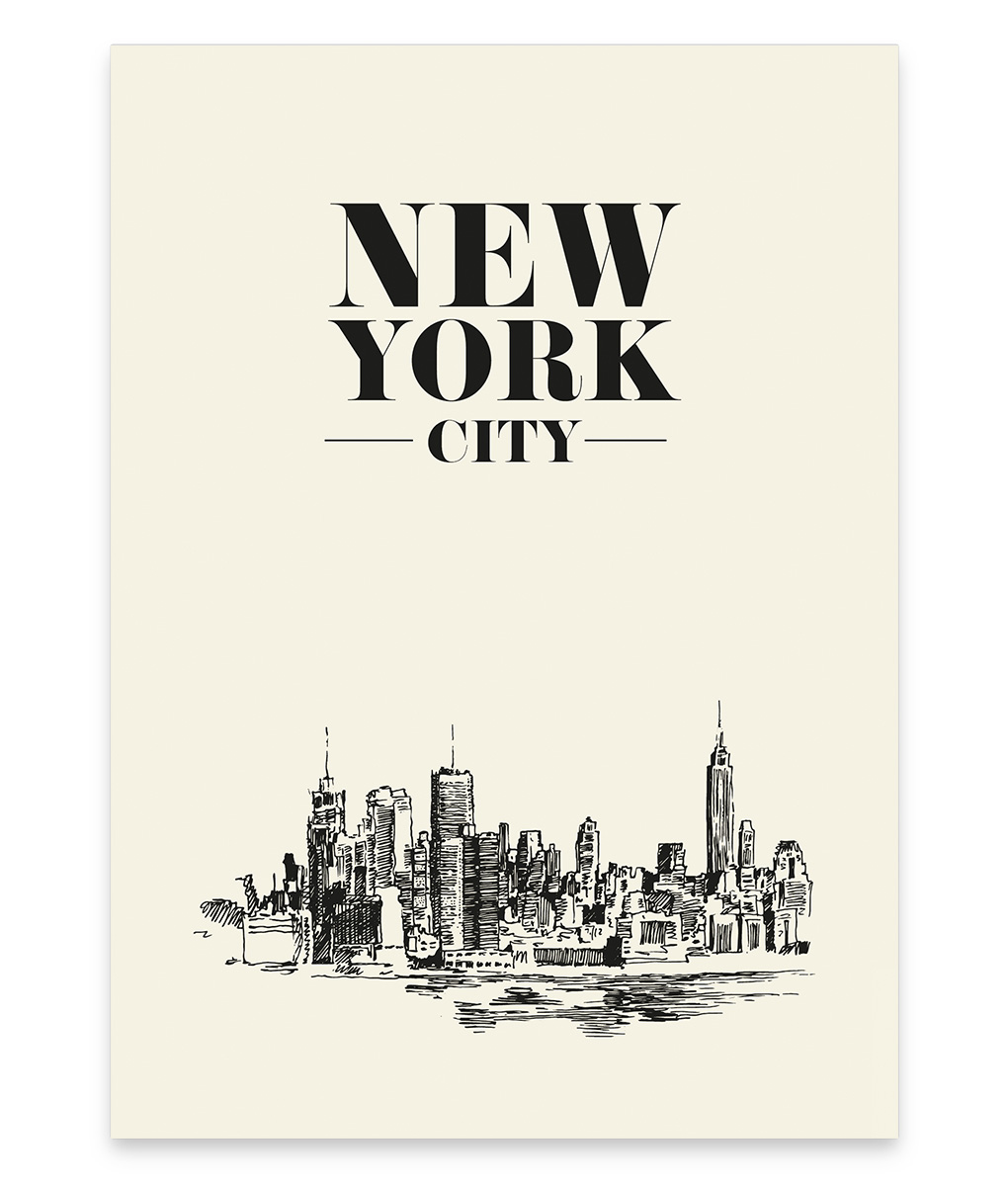 Affiche Un jour j'irai à New York avec toi
