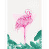 Une affiche vintage d'un flamant rose, la note tropicale de votre intérieur vitaminé