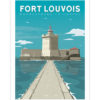 Une affiche vintage du Fort Louvois à Bourcefranc-Le Chapus