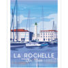 Une affiche vintage du quai Valin de La Rochelle